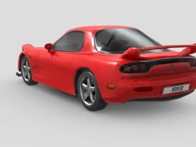 Mazda RX7 1999 Low-poly 3D model