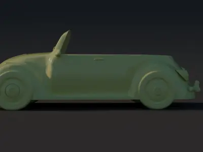 3d Classic Beetle ready to print 3D print model
