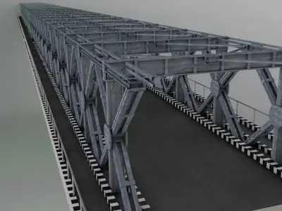 HP steel bridge Points 3D model