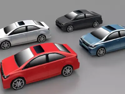 Lexus Lowpoly Car Low-poly 3D model