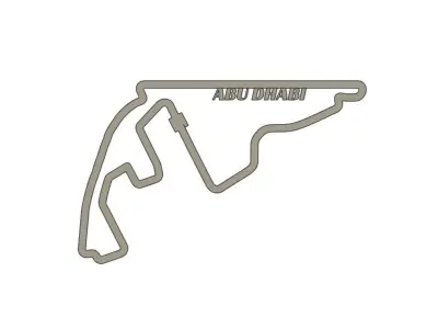 Abu Dhabi F1 Racing Track 2025 3D print model