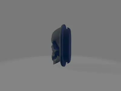 Antenna cover for Harley Davidson - Head skull 3D print model