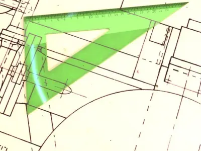 Angle Bevel Ruler 02 3D model
