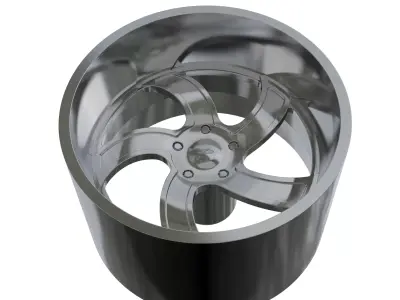 INTRO Twisted Flow WHEEL 3D PRINT MODEL  3D print model