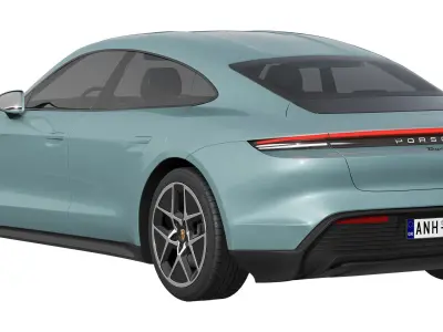 Porsche Taycan 2024 3D model