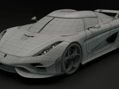 Koenigsegg Regera 3D Model 3D model