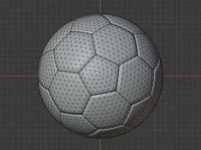 Soccer ball 3D model 28