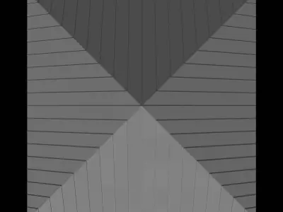 Metal roof 25O01 3D model