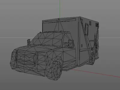 Low poly vehicles car Low-poly 3D model