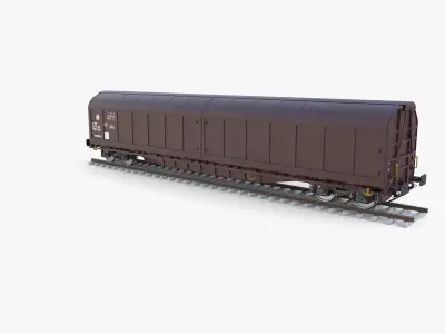CFR Habis Sliding Door Wagon 339 Rail Car v2 3D model