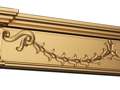 Classic Fireplace 01 Low-poly 3D model