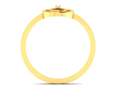 Solitaire Women Engagement Wedding Ring 3dm STL FBX OBJ Render 3D print model