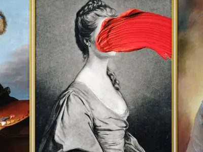 Art Frames 148- Painting splashed across  3D model