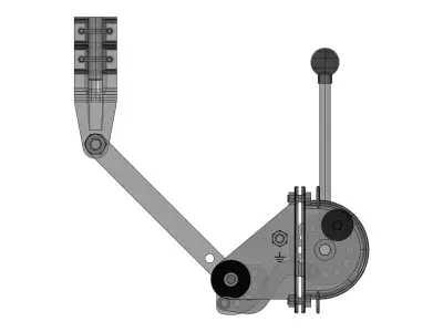 Medium voltage disconnecting switch - RLZ-15 Free 3D model