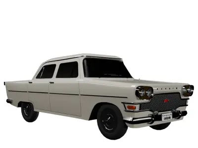 Devrim car Low-poly 3D model