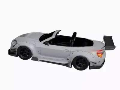 Drift-Inspired Lightweight Sports Car Urban Tuner Design 05 3D model