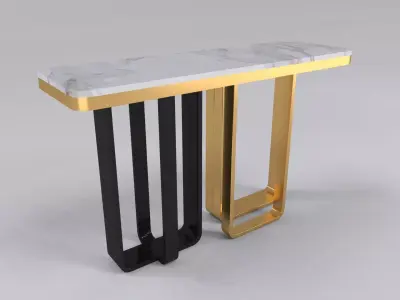 Luxury console table rectangle  3D model