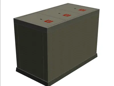 Power cables shaft - 3 covers Free 3D model