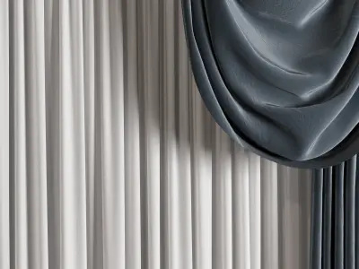 Curtain 3D model 2