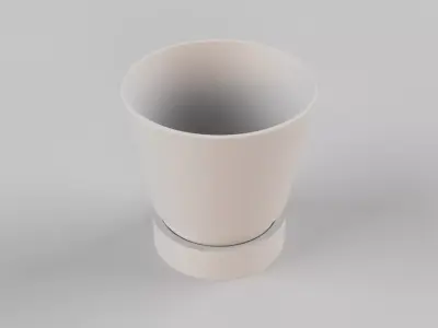 Plant Pot with screw on drainage catcher  3D print model