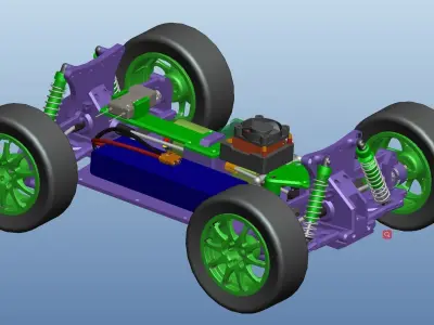 RC car model 3D model