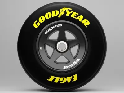 90s Speedline Formula 1 Wheel 3D model