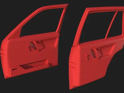 Four Doors for VW Golf Mk2 Doors  3D print model