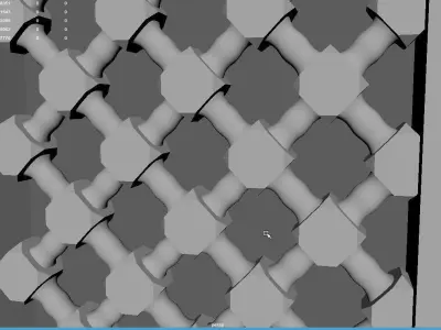 Arabesque windw coptic  Low-poly 3D model