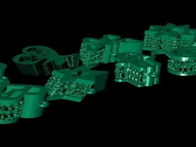 3D necklace 3d  8 models   NEW MODELS  3D print model