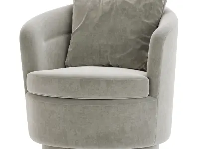 Viv Swivel Chair By westelm 3D model