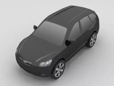 Hyundai Santa Fe Low-poly 3D model