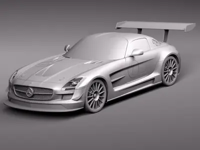 2015 Mercedes-Benz SLS AMG  3D model