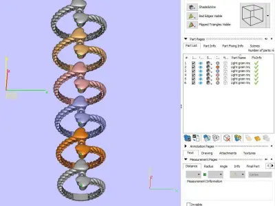 Women Wedding Engagement Ring 68 3D print model