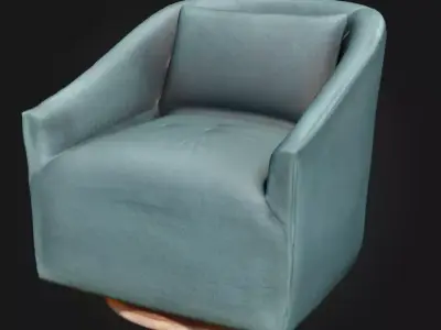 Swivel Elegance Chair Low-poly 3D model