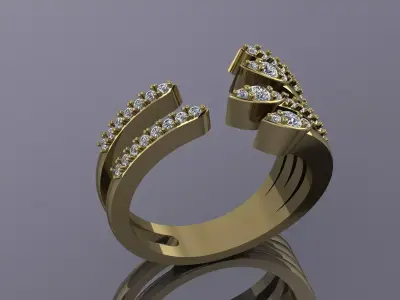 Jewelry Ring Gold KJ-61 3D print model