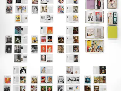 Book Set 1 of books with on cover 3D model