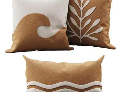 Decorative Pillows v2 3D model