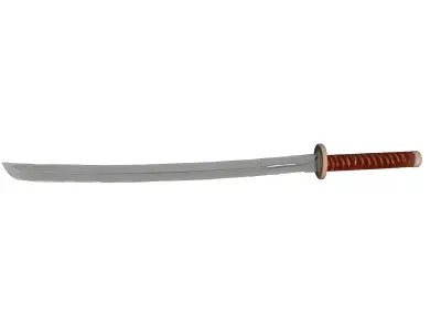 Katana Low-poly 3D model 19