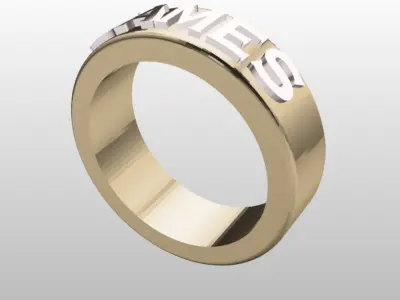 JAMES MEN RING  3D print model