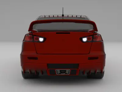 Mitsubishi Lancer Evo 3D model