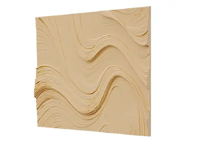 decor set wall panel relief mural CNC 15  3D print model