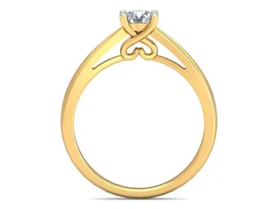 elegant luxury ring 3D print model 2