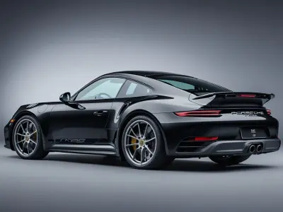 Porsche 911 Turbo S 2021 3d Model Low-poly 3D model