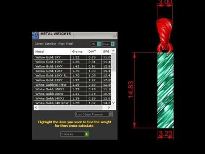 I Letter Alphabet Wooden Texture Pendant 3D Print Model 3D print model