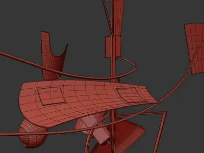 Abstract Suspension 3D model