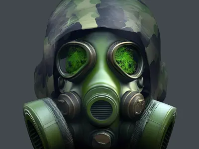 Helmet 3d model military combat Military Low-poly Low-poly 3D model 66
