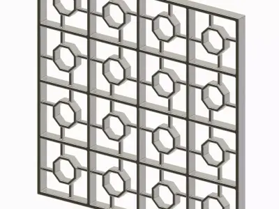 Astonishing Window Grill 3D print model