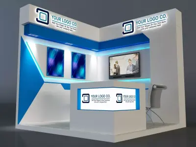 Booth Exhibition Stand a655c 3D model