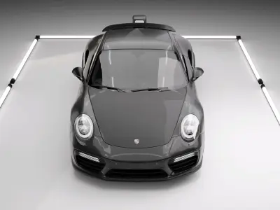 Porsche 911 Turbo S Drag Racing 3D Model 3D model