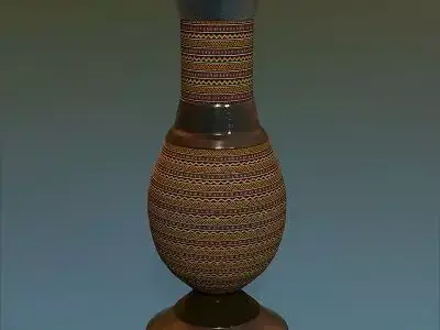 Medieval Flower Vase 8 Low-poly 3D model